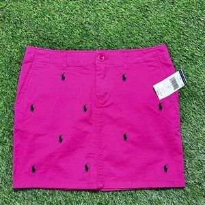 Ralph Lauren Pink Skirt with Iconic Logo